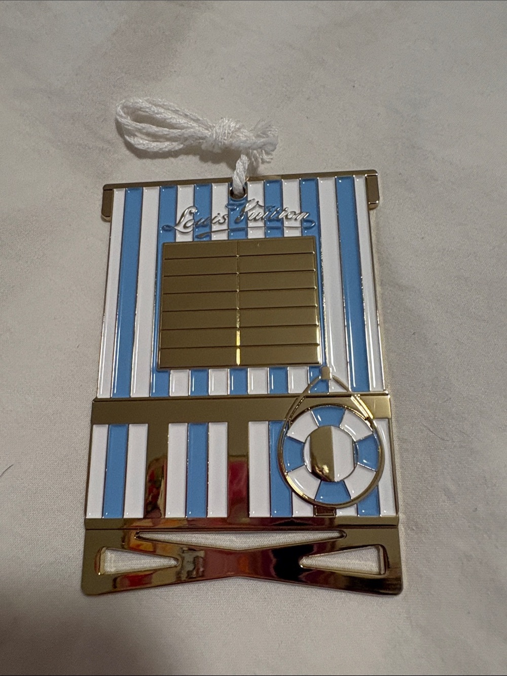 VIP Gift - Louis Vuitton Blue White and Gold Nautical Ornament